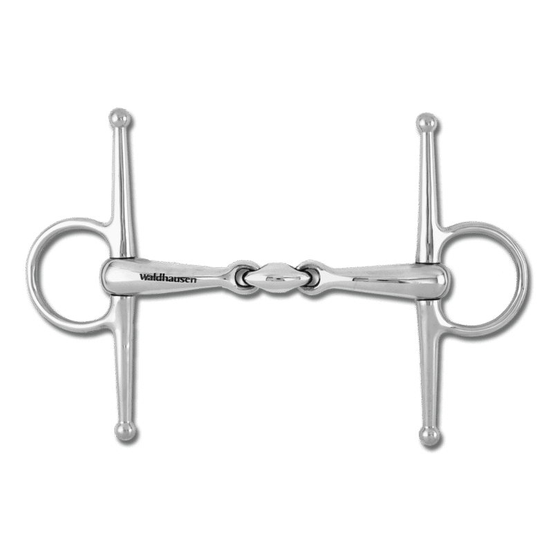 Waldhausen Full Cheek Snaffle Bit, Double Jointed