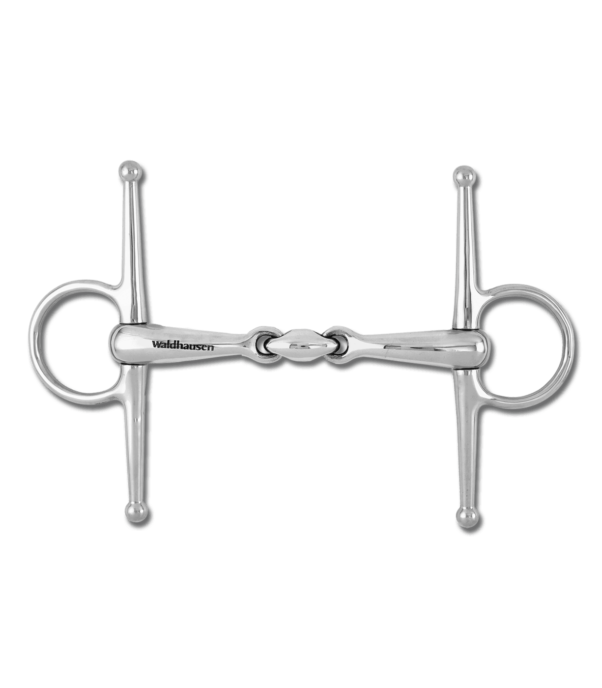 Waldhausen Full Cheek Snaffle Bit, Double Jointed