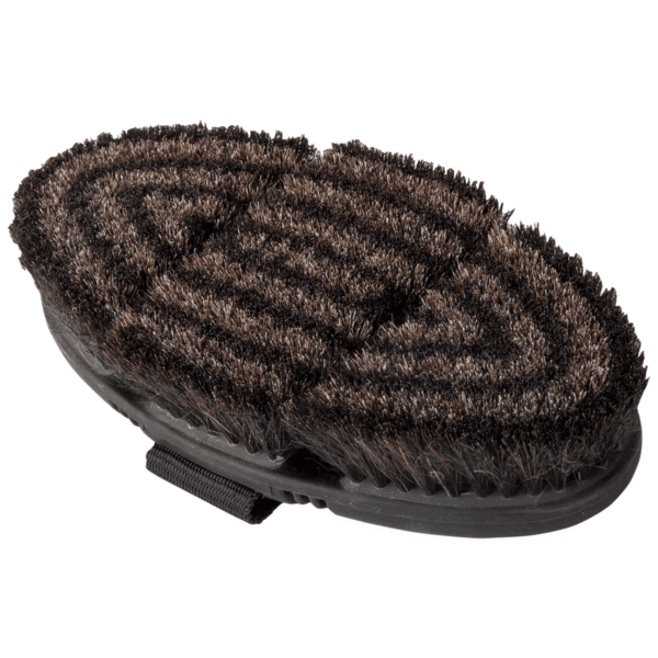 Waldhausen Flex Grooming Brush Horsehair – Black/Grey
