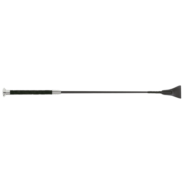 Fleck Jumping Bat Whips – Silk Touch Premium, Ultra Soft Grip – Black – 60cm