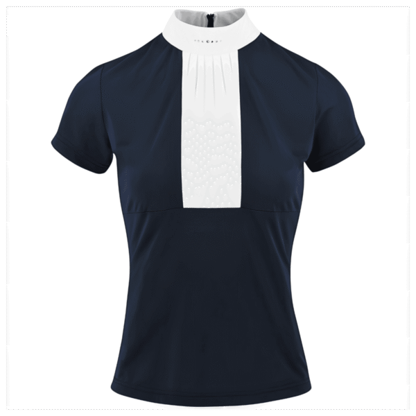 Equitheme Competition Doha Polo – Short Sleeves – Navy, XS