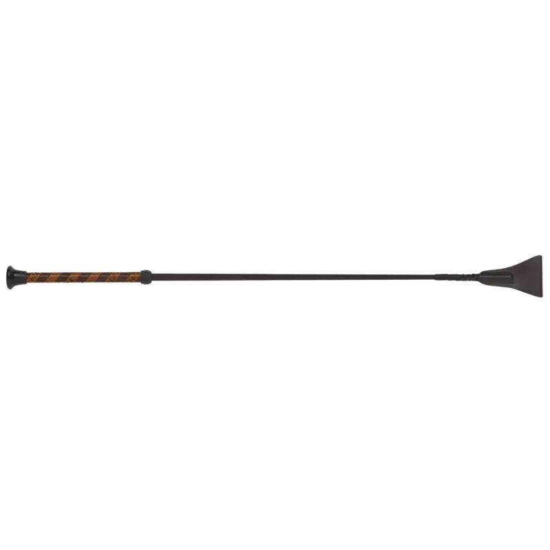 Fleck Jumping Bat Whips - Fibreglass Shaft & Synthetic Leather Handle, 60cm, Black