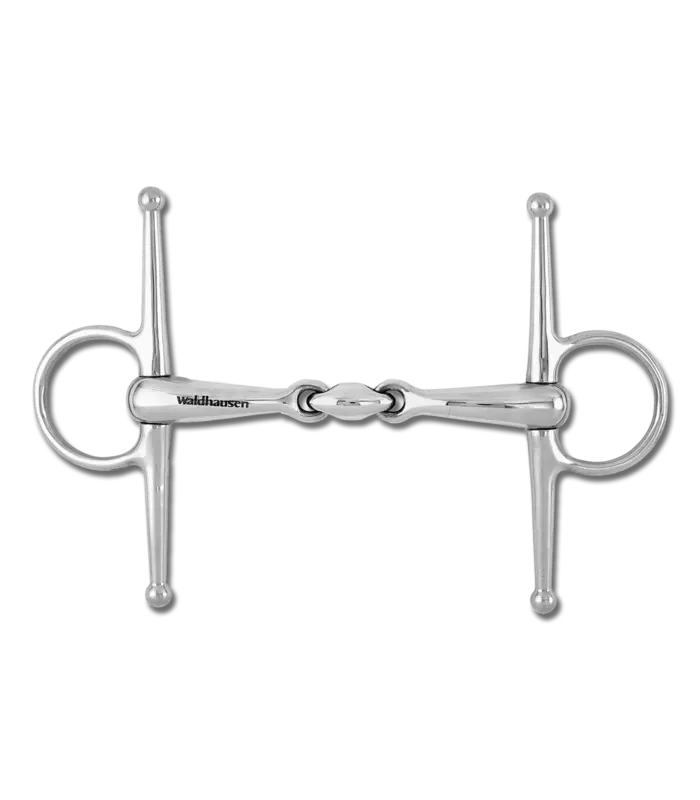 Waldhausen Full Cheek Snaffle Bit, Double Jointed